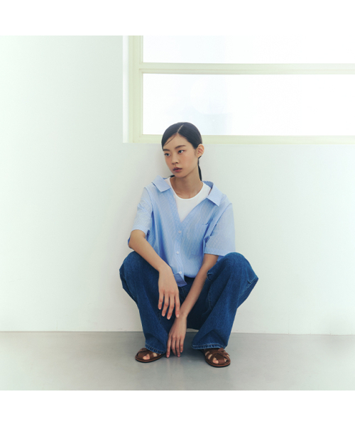 LAP(ラップ)の「タックポイントデニムパラシュートパンツAR2DPS60(デニムパンツ・レディース・インディゴブルー・SMALL/MEDIUM)」の4枚目の写真