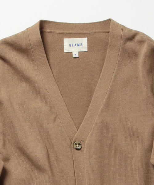 BEAMS（ビームス）の「BEAMS / ベーシックカーディガン（カーディガン/ボレロ・メンズ・ブラック系その他/チャコールグレー/ベージュ/ネイビー・MEDIUM/LARGE/SMALL）」の21枚目の写真
