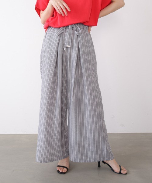 Bou Jeloud(ブージュルード)の「ラメストライプパンツ(その他パンツ・レディース・グレー/ベージュ・38)」の3枚目の写真