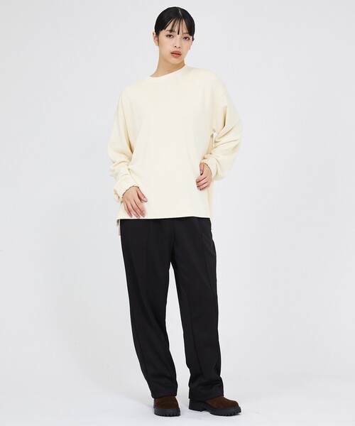 FORTUNA HOMME（フォルトゥナオム）の「【FORTUNA /フォルトゥナ】裾スリットニット / ユニセックス / FHPO-0265（Tシャツ/カットソー・メンズ・ブラック/ブラウン/クリーム・M/L）」の17枚目の写真