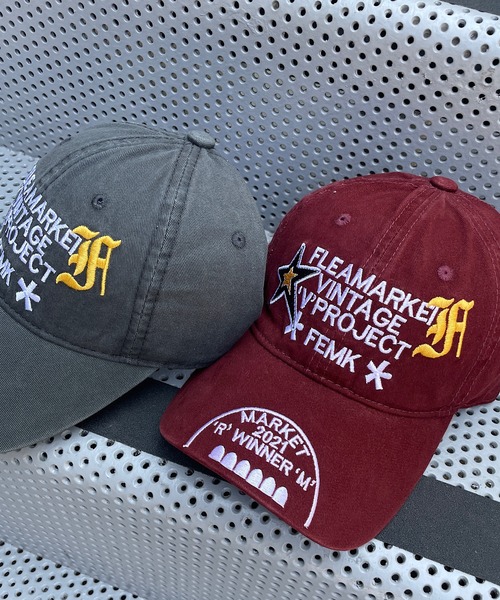 ROGER AND RAW(ロジャーアンドロウ)の「ロゴ刺繍ベースボールキャップ(キャップ・レディース・チャコールグレー/ボルドー・FREE)」の14枚目の写真