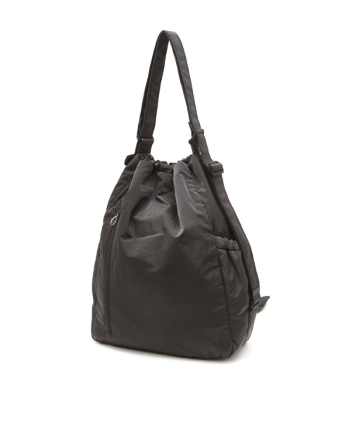 athe（アテ）の「[RUBAN] ダークグレーリボンバックパック兼ショルダーバッグ L AABA5F901G3（ショルダーバッグ・レディース・ダークグレー・FREE）」の9枚目の写真