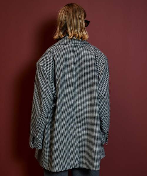 MAISON SPECIAL（メゾンスペシャル）の「Oversized Jacket Coat/オーバージャケットコート（テーラードジャケット・レディース・ブラウン/ブラック・FREE）」の6枚目の写真
