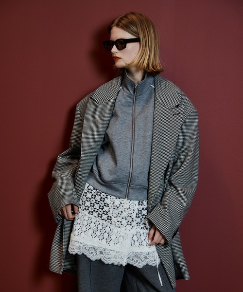 MAISON SPECIAL（メゾンスペシャル）の「Oversized Jacket Coat/オーバージャケットコート（テーラードジャケット・レディース・ブラウン/ブラック・FREE）」の7枚目の写真