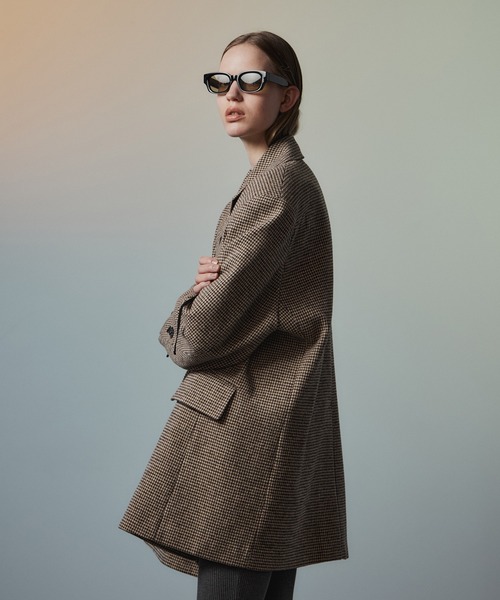 MAISON SPECIAL（メゾンスペシャル）の「Oversized Jacket Coat/オーバージャケットコート（テーラードジャケット・レディース・ブラウン/ブラック・FREE）」の15枚目の写真