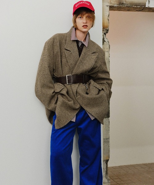 MAISON SPECIAL（メゾンスペシャル）の「Oversized Jacket Coat/オーバージャケットコート（テーラードジャケット・レディース・ブラウン/ブラック・FREE）」の16枚目の写真