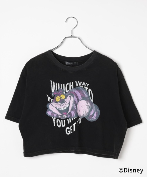 PAGEBOY（ページボーイ）の「Disney【ふしぎの国のアリス】チェシャネコショートT（Tシャツ/カットソー・レディース・オフホワイト/ブラック/チャコールグレー・FREE）」の22枚目の写真