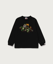 A BATHING APE | ABC CAMO SHARK MILO ON BAPE LS TEE(Tシャツ/カットソー)