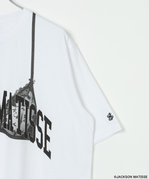 JACKSON MATISSE(ジャクソンマティス)の「【JACKSON MATISSE/BAYFLOW】ランジェリープリントT(Tシャツ/カットソー・レディース・ブラック/ホワイト・FREE)」の3枚目の写真