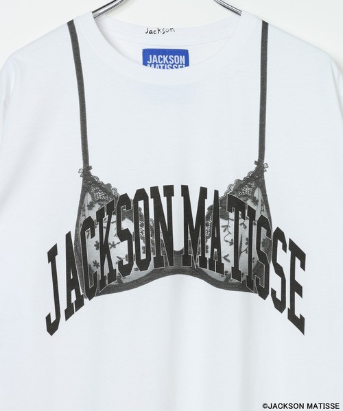 JACKSON MATISSE(ジャクソンマティス)の「【JACKSON MATISSE/BAYFLOW】ランジェリープリントT(Tシャツ/カットソー・レディース・ブラック/ホワイト・FREE)」の7枚目の写真