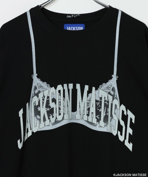 JACKSON MATISSE(ジャクソンマティス)の「【JACKSON MATISSE/BAYFLOW】ランジェリープリントT(Tシャツ/カットソー・レディース・ブラック/ホワイト・FREE)」の9枚目の写真