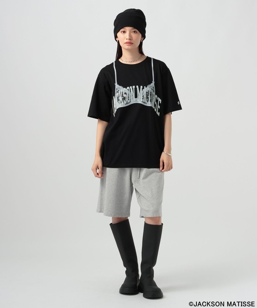 JACKSON MATISSE(ジャクソンマティス)の「【JACKSON MATISSE/BAYFLOW】ランジェリープリントT(Tシャツ/カットソー・レディース・ブラック/ホワイト・FREE)」の19枚目の写真