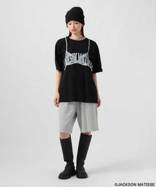 JACKSON MATISSE(ジャクソンマティス)の「【JACKSON MATISSE/BAYFLOW】ランジェリープリントT(Tシャツ/カットソー・レディース・ブラック/ホワイト・FREE)」の20枚目の写真