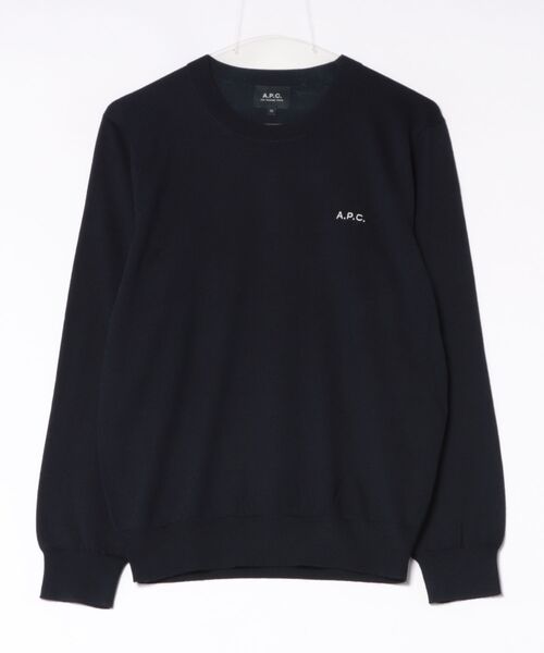A.P.C.（アーペーセー）の「PULL DWIGHT（Tシャツ/カットソー・メンズ・ブラウン/ダークネイビー・S/M/L/XS）」の2枚目の写真