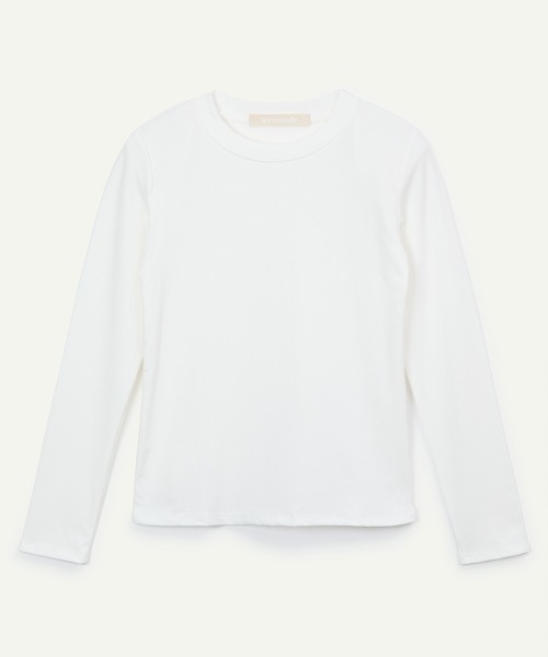 leinwande(ラインヴァンド)の「Padded Long T-Shirt / パッドロングTシャツ(Tシャツ/カットソー・レディース・White/GRAY/Black・ONE SIZE)」の9枚目の写真