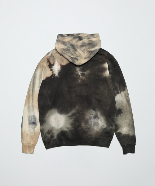 bal(バル)の「LOGO TIE DYE HOODIE by YUKIDYE(パーカー・メンズ・ブラック・3/2/1/0)」の2枚目の写真