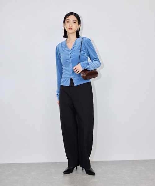 ADAM ET ROPE'(アダムエロペ)の「ポインテッドトゥストレッチショートブーツ(ブーツ・レディース・キャメル/ブラック/ダークブラウン・24.5/24/23.5/23)」の19枚目の写真