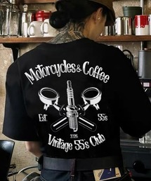 バックグラフィックプリントオーバーTシャツ