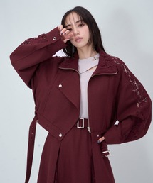 HARE（ハレ）の「レースツイードライダースブルゾン(HARE)（ブルゾン）」