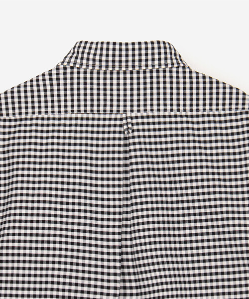 DANTON(ダントン)の「DANTON | オックスフォード 丸襟プルオーバーシャツ CHECK WOMEN(シャツ/ブラウス・レディース・ブラック系その他・38/36/34)」の5枚目の写真