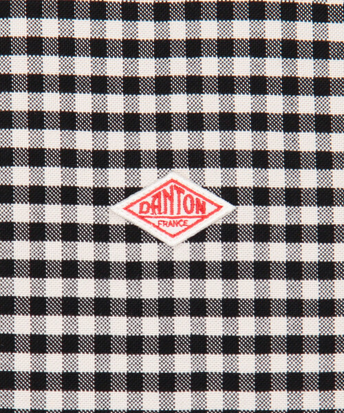 DANTON(ダントン)の「DANTON | オックスフォード 丸襟プルオーバーシャツ CHECK WOMEN(シャツ/ブラウス・レディース・ブラック系その他・38/36/34)」の8枚目の写真