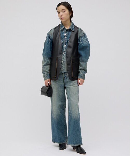 Whim Gazette(ウィムガゼット)の「ルーズデニムパンツ/セットアップ可(デニムパンツ・レディース・インディゴブルー・38/36)」の15枚目の写真