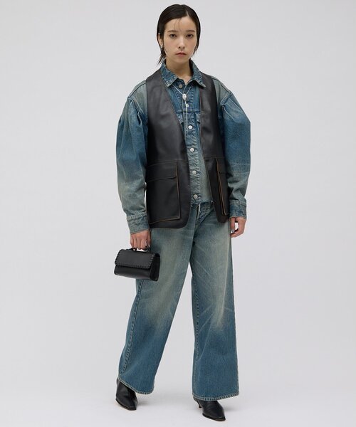 Whim Gazette(ウィムガゼット)の「ルーズデニムパンツ/セットアップ可(デニムパンツ・レディース・インディゴブルー・38/36)」の11枚目の写真