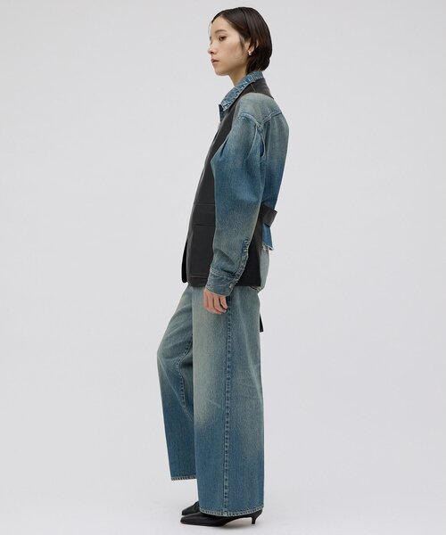 Whim Gazette(ウィムガゼット)の「ルーズデニムパンツ/セットアップ可(デニムパンツ・レディース・インディゴブルー・38/36)」の14枚目の写真