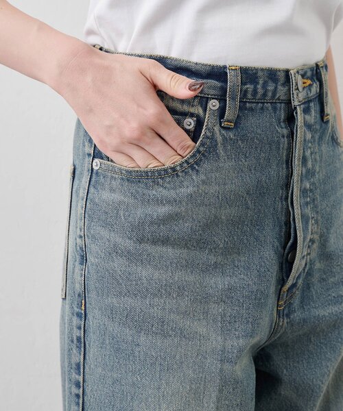 Whim Gazette(ウィムガゼット)の「ルーズデニムパンツ/セットアップ可(デニムパンツ・レディース・インディゴブルー・38/36)」の5枚目の写真