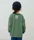 pairmanon（ペアマノン）の「【90-150cm】 ワッフル ボーダーヘンリーネックロンT（Tシャツ/カットソー・140）」