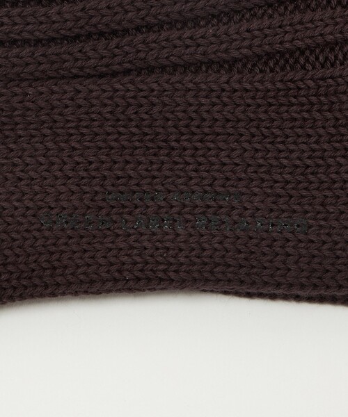 green label relaxing(グリーンレーベルリラクシング)の「リブ ソックス(ソックス/靴下・レディース・ホワイト/ライトグレー/ダークブラウン/パープル・FREE)」の11枚目の写真