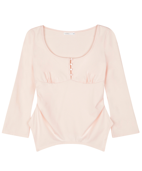 REISE MIYA（レイズミヤ）の「アリンシルキー スリムトップ [ベイビーピンク]（Tシャツ/カットソー・レディース・その他・SMALL/MEDIUM）」の3枚目の写真