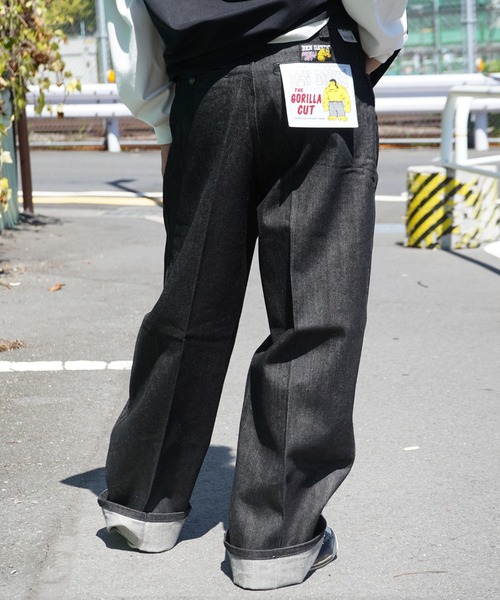 BEN DAVIS USA》USA GORILLA CUT BLACK DENIM/ゴリラカット 