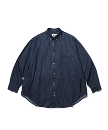 ANGLAN | Double Button Denim Shirt - Indigo(シャツ/ブラウス)
