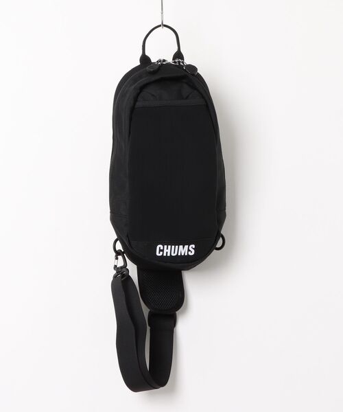 CHUMS(チャムス)の「【CHUMS/チャムス】 Recycle Sling Body Bag(ボディバッグ/ウエストポーチ・メンズ・ネイビー/ブラック/グレイッシュベージュ/その他2/その他1/イエロー/パープル/その他3・FREE)」の2枚目の写真