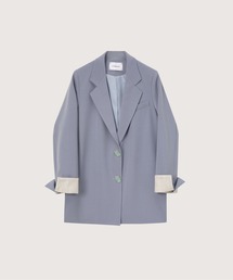 Loose Suit Stripe Cuff Jacket/ルーズストライプ袖口ジャケット
