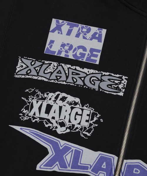XLARGE(エクストララージ)の「MULTI LOGO ZIP HOODED SWEATSHIRT(パーカー・メンズ・アッシュ/グリーン/ネイビー/ブラック・S/M/L/XL)」の20枚目の写真