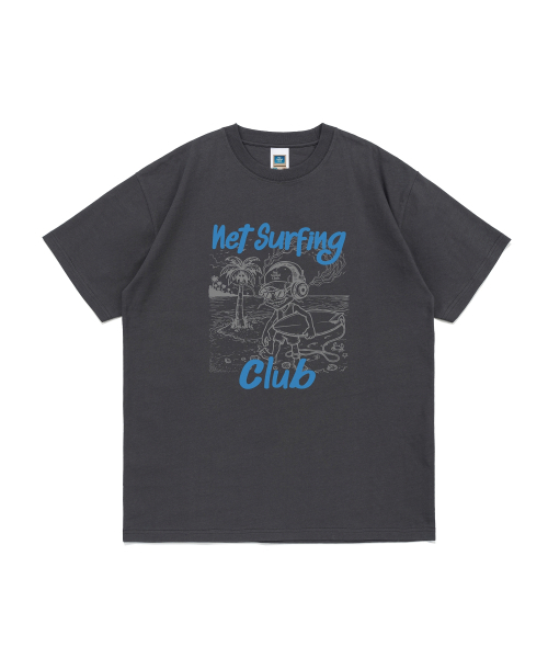 NET SOCIAL CLUB(ネットソーシャルクラブ)の「オリジナルサーフィンクラブ 半袖Tシャツ (チャコール)(Tシャツ/カットソー・レディース・その他・LARGE/X-LARGE/SMALL/MEDIUM)」の1枚目の写真