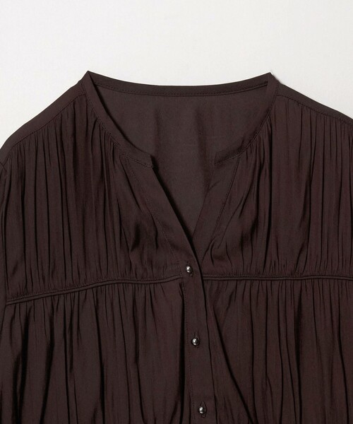 A DAY IN THE LIFE UNITED ARROWS(アデイインザライフユナイテッドアローズ)の「ギャザースキッパーブラウス <A DAY IN THE LIFE>(シャツ/ブラウス・レディース・オフホワイト/ダークブラウン/ロイヤルブルー・FREE)」の12枚目の写真