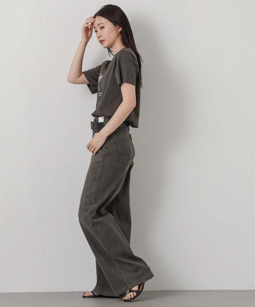 Gready Brilliant(グレディブリリアン)の「LISAワイドパンツ(デニムパンツ・レディース・ブラウン・S/M)」の13枚目の写真