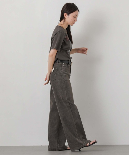 Gready Brilliant(グレディブリリアン)の「LISAワイドパンツ(デニムパンツ・レディース・ブラウン・S/M)」の15枚目の写真