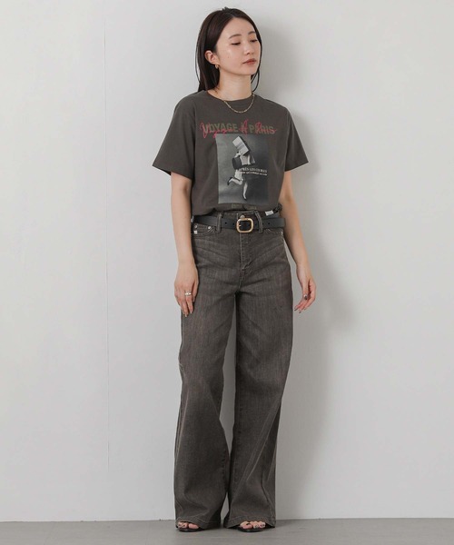 Gready Brilliant(グレディブリリアン)の「LISAワイドパンツ(デニムパンツ・レディース・ブラウン・S/M)」の16枚目の写真