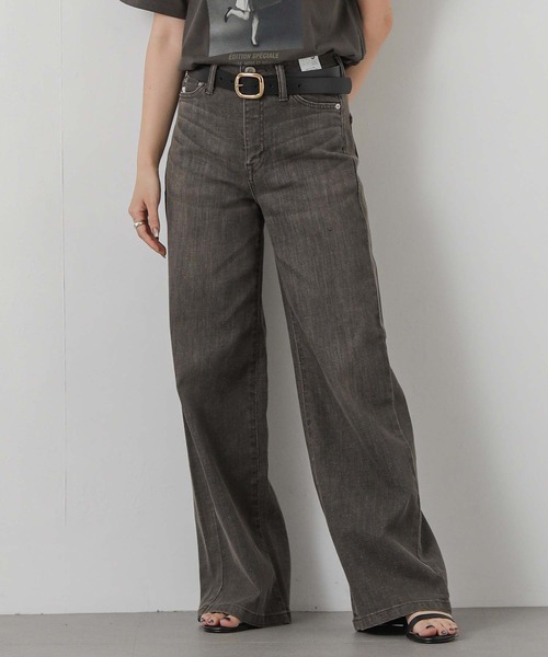 Gready Brilliant(グレディブリリアン)の「LISAワイドパンツ(デニムパンツ・レディース・ブラウン・S/M)」の8枚目の写真