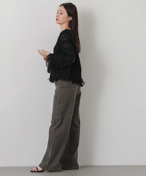 Gready Brilliant(グレディブリリアン)の「LISAワイドパンツ(デニムパンツ・レディース・ブラウン・S/M)」の3枚目の写真