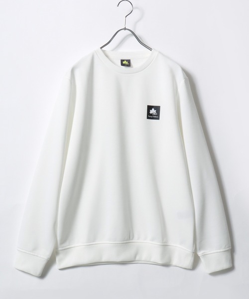 LOGOS(ロゴス)の「2026AW LOGOS/ロゴス 裏毛 ワンポイントボックスロゴ 無地 スウェットトレーナー レディース メンズ(スウェット・メンズ・ブラック/ホワイト/オリーブ/ネイビー/レッド/カーキ/グリーン・L/M/LL)」の8枚目の写真