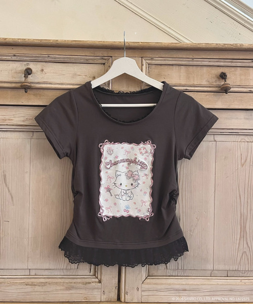 MORE self LOVE(モアセルフラブ)の「【CHARMMY KITTY】RIBBON TEE(Tシャツ/カットソー・レディース・ブラック/オフホワイト・FREE)」の20枚目の写真