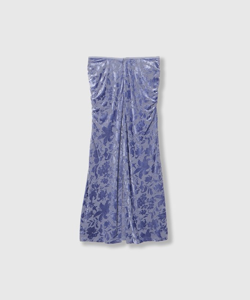 THINGS THAT MATTER(シングス ザット マター)の「VELOUR JACQUARD SKIRT / ベロアジャカードスカート(スカート・レディース・ブラック/ブルー・2/1)」の18枚目の写真