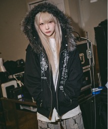 GALFY（ガルフィー）の「GALFY/ガルフィー/ギラツキ☆FUR PK（パーカー）」