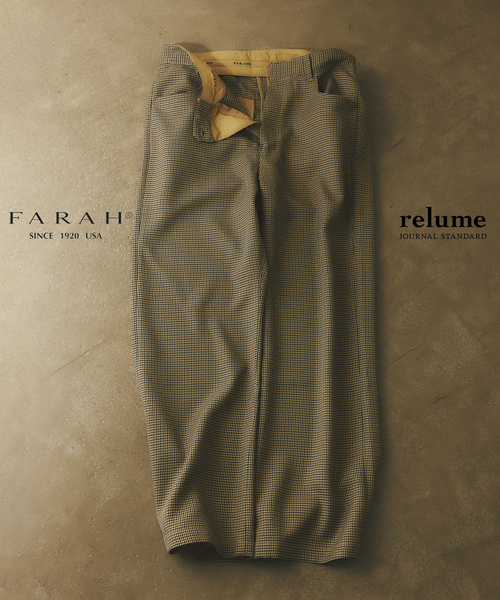 FARAH（ファーラー）の「FARAH / ファーラー 別注 パイプステム スラックス（スラックス・メンズ・チョコ/ブラック系その他/ベージュ・34/32）」の3枚目の写真
