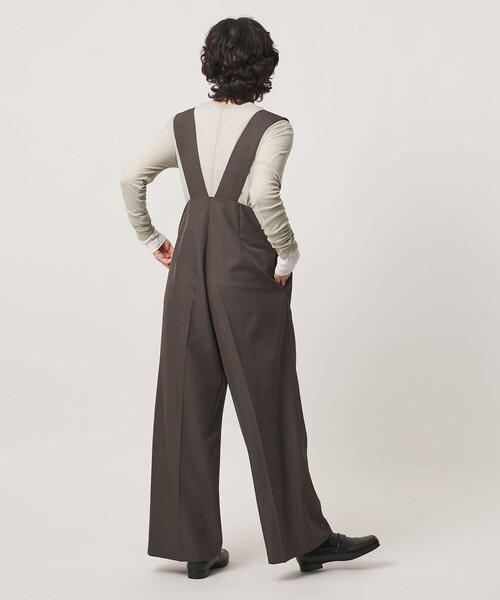 MARW UNITED ARROWS(マルゥ ユナイテッドアローズ)の「<MARW UNITED ARROWS>タック ハイウエスト サロペット(サロペット/オーバーオール・レディース・ダークブラウン/ネイビー/ブラック・38/34/36)」の5枚目の写真